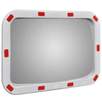 Vidaxl verkeersspiegel rechthoekig met reflectors 40x60 cm