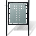 Vidaxl zwarte enkele deur 100x100 cm