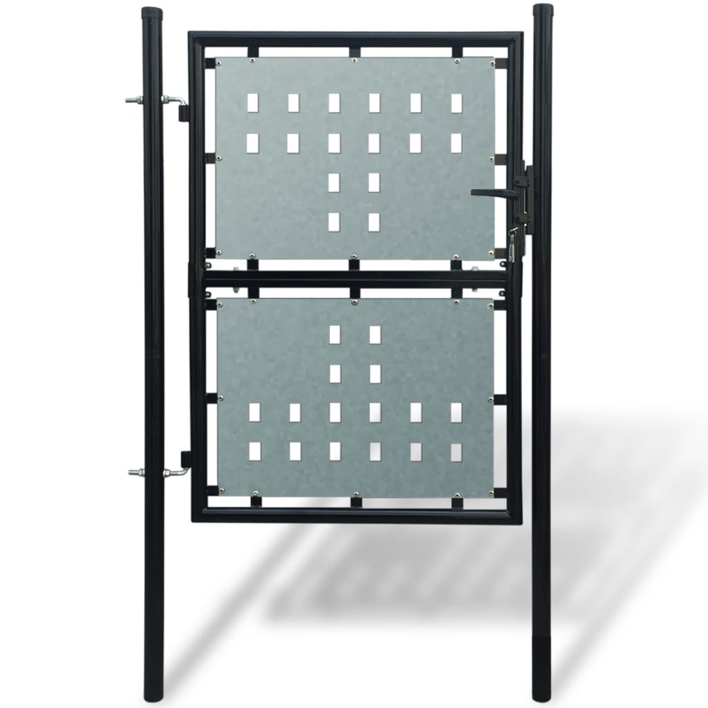 Vidaxl zwarte enkele deur 100x175 cm