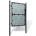 Vidaxl zwarte enkele deur 100x175 cm