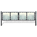 VidaXL Poort enkel 300x150 cm zwart