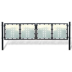 VidaXL Poort enkel 300x150 cm zwart
