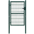 Vidaxl poort dubbelstaafmat (enkel) 106x190 cm groen