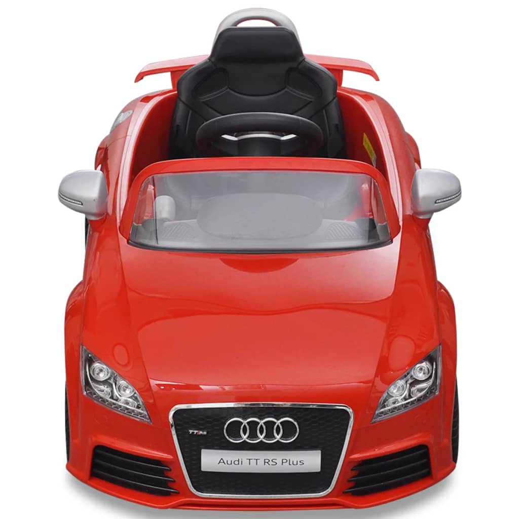 Vidaxl kinderauto elektrisch met afstandsbediening audi tt rs rood