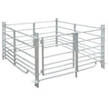 VidaXL Schaapskooi 4 panelen 137x137x92 cm gegalvaniseerd staal