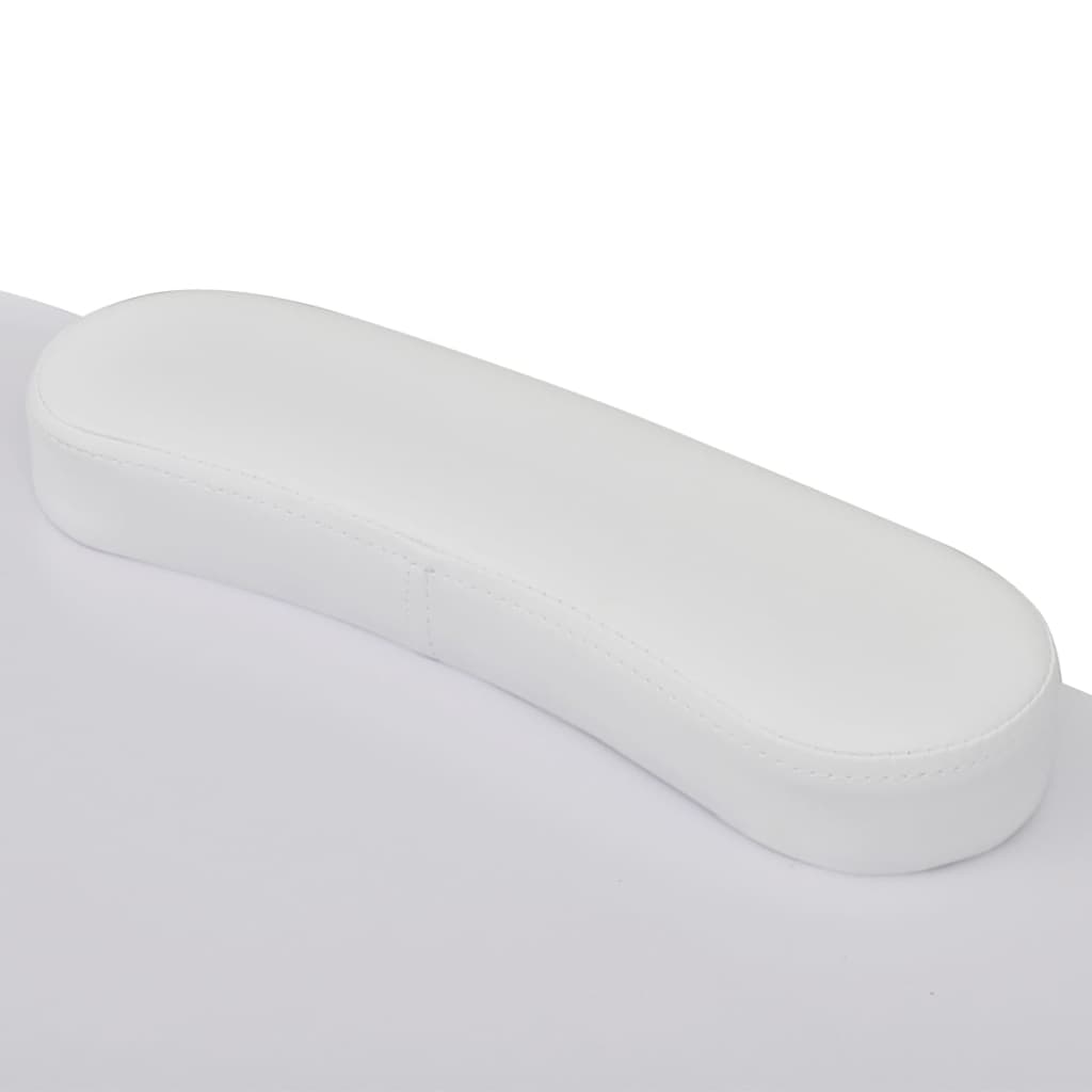 Vidaxl manicuretafel inklapbaar met wieltjes wit
