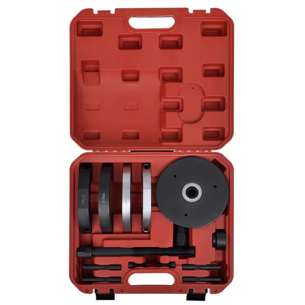 Vidaxl wielnaaflager gereedschapset 14 stuks 78 mm voor ford, mazda, volvo