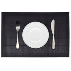 Vidaxl 6 placemats bamboe 30 x 45 cm zwart
