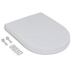 Vidaxl toiletbril soft-close vierkant wit