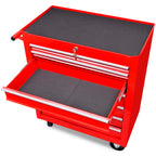 Vidaxl gereedschapswagen 7 lades rood