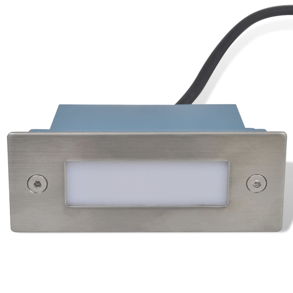 Vidaxl trapinbouwspot 2 st led 44x111x56 mm