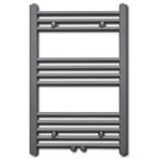 Vidaxl radiator handdoekenrek recht 500x764 mm grijs