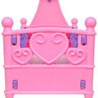 Vidaxl poppenbed voor kinderen kinderkamer roze + paars