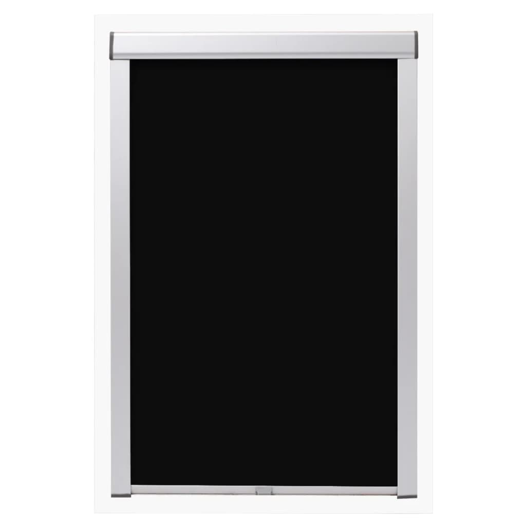 Vidaxl rolgordijn verduisterend zwart s06 606