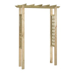 VidaXL Rozenboog 150x60x204 cm geïmpregneerd hout