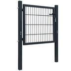 VidaXL Poort 105x150 cm staal antracietkleurig