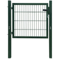Vidaxl poort 100x100 cm staal groen