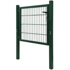 Vidaxl poort 100x100 cm staal groen
