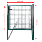 Vidaxl enkele deur 100x100 cm gepoedercoat staal