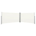 Vidaxl windscherm uittrekbaar 160x600 cm crème