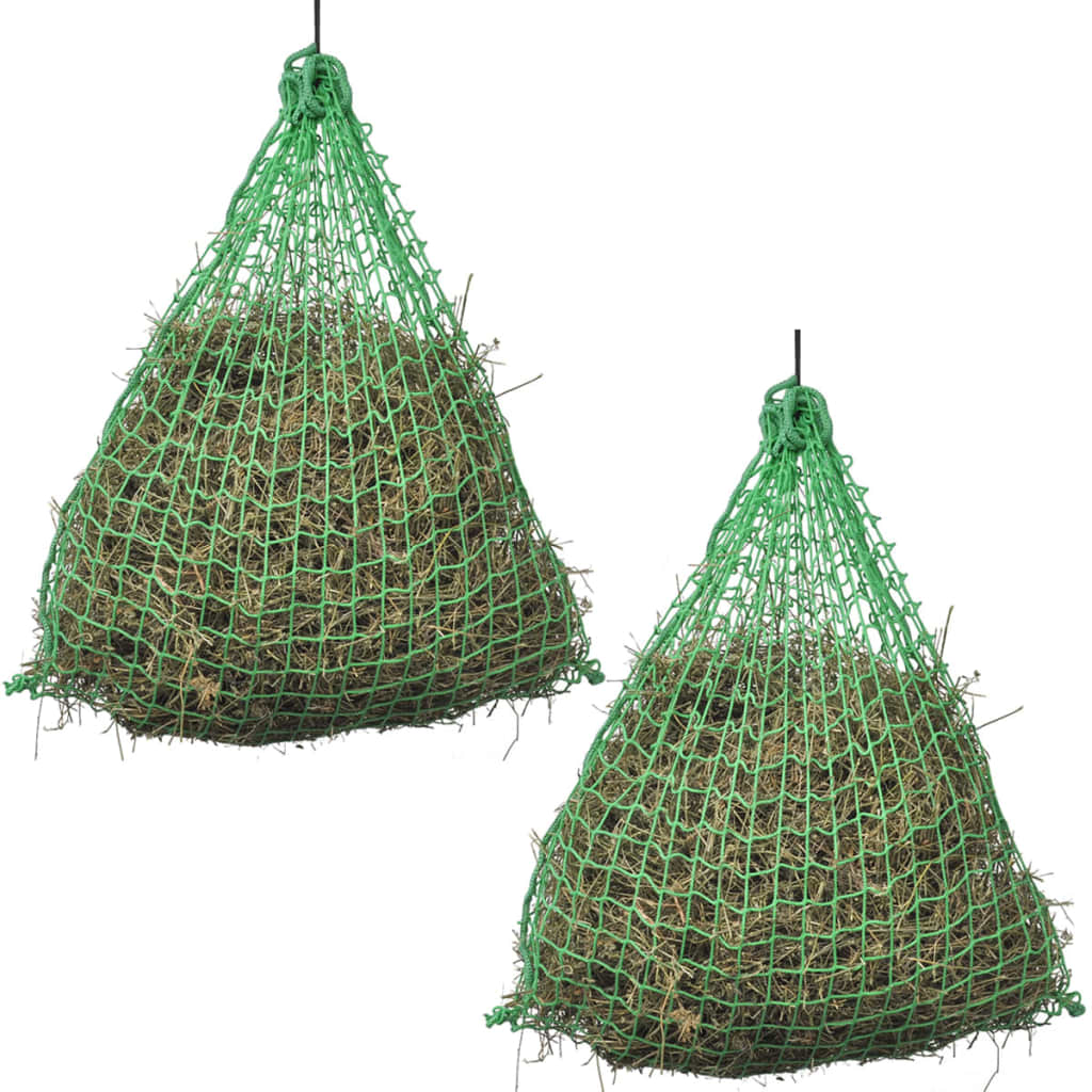 Vidaxl hooinetten rond 2 stuks 0,75x0,75 m pp