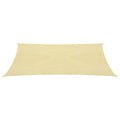 Vidaxl zonnescherm hdpe vierkant beige 3,6x3,6 m