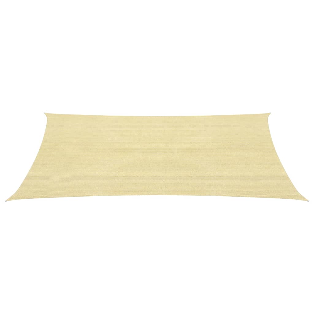 Vidaxl zonnescherm hdpe vierkant beige 3,6x3,6 m