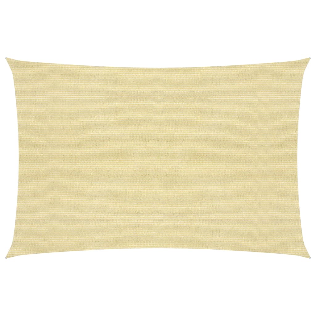 Vidaxl zonnescherm hdpe rechthoekig 4x6 m beige