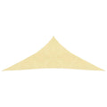 Vidaxl zonnescherm hdpe driehoekig 3,6x3,6x3,6 m beige