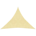 Vidaxl zonnescherm hdpe driehoekig 3,6x3,6x3,6 m beige