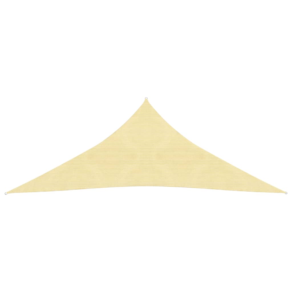 VidaXL Zonnescherm HDPE driehoekig 5x5x5 m beige