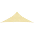 VidaXL Zonnescherm HDPE driehoekig 5x5x5 m beige