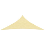 VidaXL Zonnescherm HDPE driehoekig 5x5x5 m beige