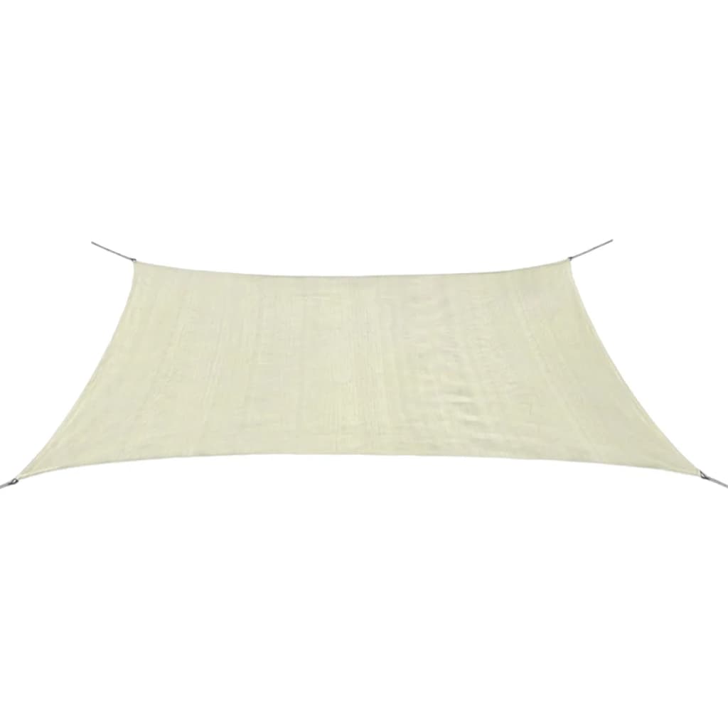 Vidaxl zonnescherm hdpe rechthoekig 2x4 m créme