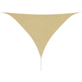 Vidaxl zonnescherm driehoekig 5x5x5 m oxford stof beige