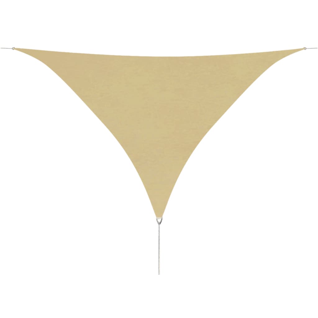 Vidaxl zonnescherm driehoekig 5x5x5 m oxford stof beige