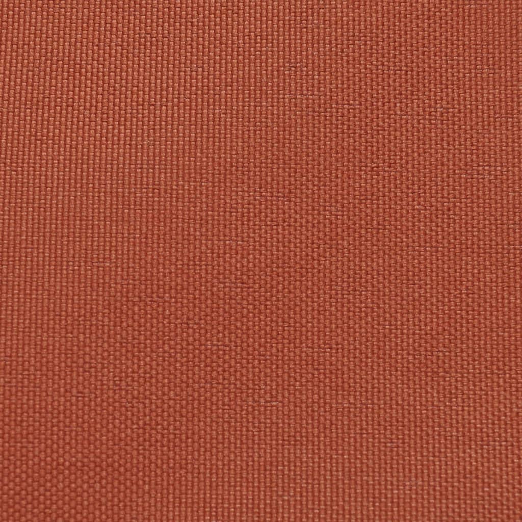 Vidaxl zonnescherm driehoekig 5x5x5m oxford stof terracottakleur