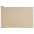 Vidaxl balkonscherm oxford textiel 75x400 cm beige