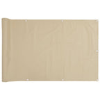 Vidaxl balkonscherm oxford textiel 90x400 cm beige