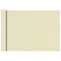Vidaxl balkonscherm oxford textiel 75x400 cm crème