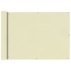 Vidaxl balkonscherm oxford textiel 75x400 cm crème