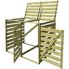 VidaXL Containerberging dubbel 240 L geïmpregneerd hout