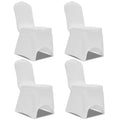 Vidaxl stoelhoes stretch 4 stuks wit