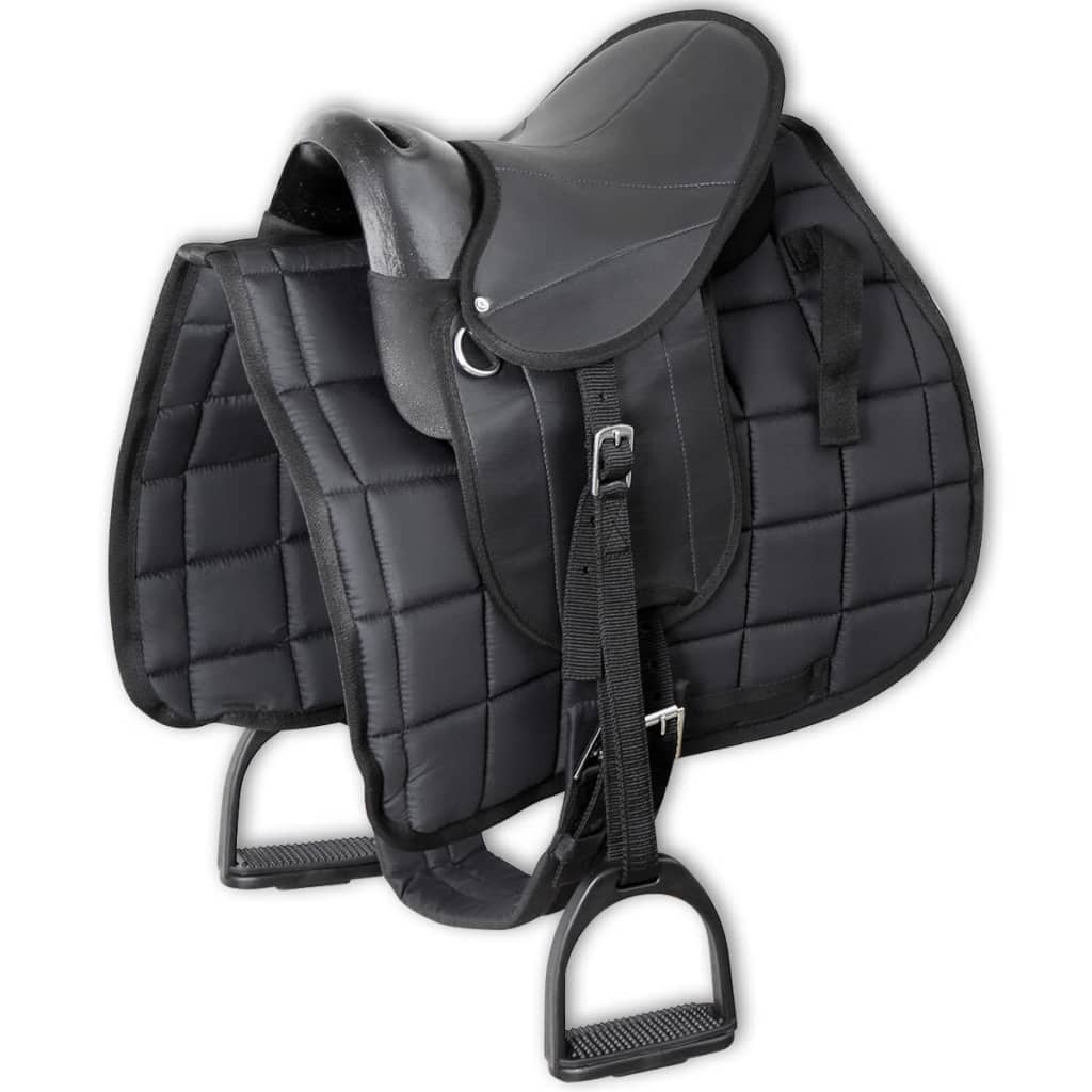 Vidaxl ponyzadel set 10 zwart