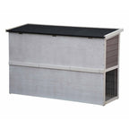 @pet konijnenhok bigfoot 137x50x85 cm hout wit