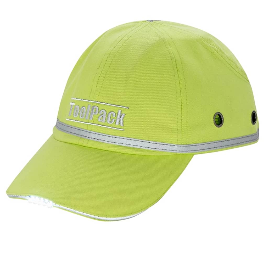 Toolpack veiligheidspet led limegroen