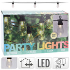 Basic outdoor feestverlichting 12.5 m 20 led-lampen warm wit