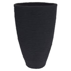 ProGarden ProGarden Bloempot geribbeld 60 cm antracietkleurig