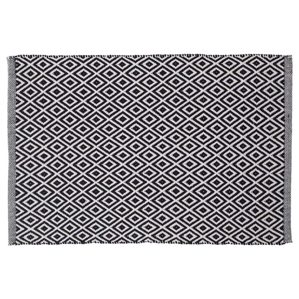 Sealskin trellis badmat 60x9cm katoen zwart