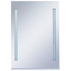 VidaXL Badkamerspiegel LED met schap 50x70 cm